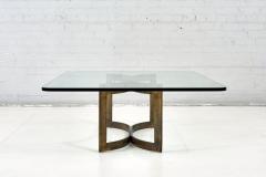 Bronze and Glass Sculptural Coffee Table Style of Pace 1960 - 2529682