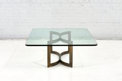 Bronze and Glass Sculptural Coffee Table Style of Pace 1960 - 2529683