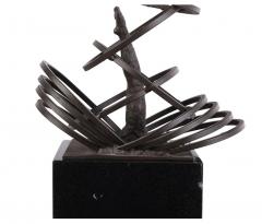 Bronze and Iron Modernist Sculpture - 4372737