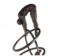 Bronze and Iron Modernist Sculpture - 4372738