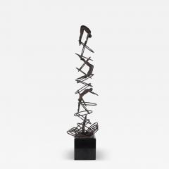 Bronze and Iron Modernist Sculpture - 4374541