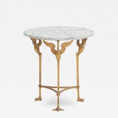 Bronze and Marble Swans Side Table - 3341268