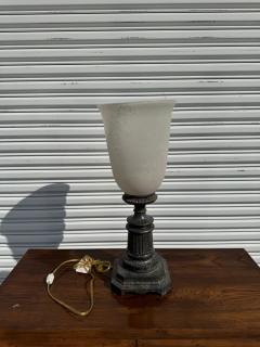 Bronze colored Table Top Torchiere Lamp with Shade - 4365132