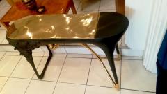 Bronze console black and gold patina - 1138043