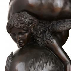 Bronze figurative sculpture of Amor with a dolphin - 1493957