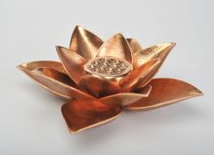 Bronze lotus flower candle holder - 1233741