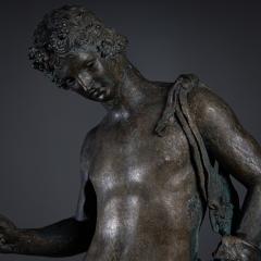 Bronze of Narcissus after the Antique 20th Century - 4531764