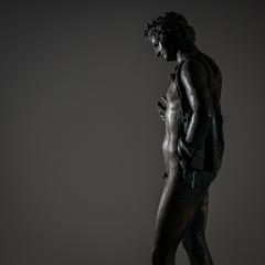 Bronze of Narcissus after the Antique 20th Century - 4531766
