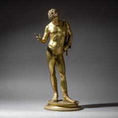 Bronze of Narcissus after the Antique Signed Michele Amodio Naples 19th C - 4542325