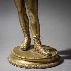 Bronze of Narcissus after the Antique Signed Michele Amodio Naples 19th C - 4542328