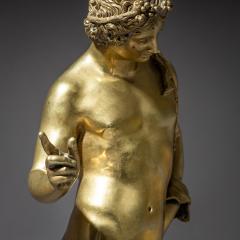 Bronze of Narcissus after the Antique Signed Michele Amodio Naples 19th C - 4542329