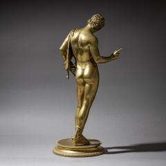 Bronze of Narcissus after the Antique Signed Michele Amodio Naples 19th C - 4542331