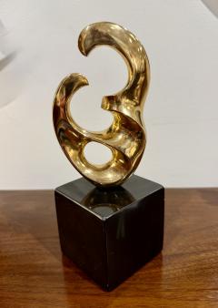 Bronze sculpture by Antonio Keiff Grediaga on a black stone base Canada 1986  - 4403751