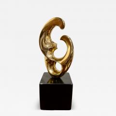 Bronze sculpture by Antonio Keiff Grediaga on a black stone base Canada 1986  - 4403807