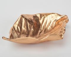 Bronze teak leaf bowl - 1233744