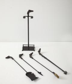 Bronzed Equestrian Fire Tools - 4292323