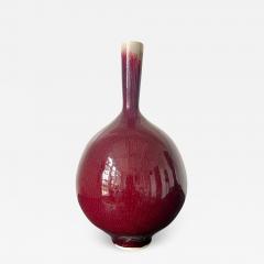 Brother Thomas Bezanson Early Large Ceramic Vase with Sang de Boeuf Glaze by Brother Thomas Bezanson - 2965214