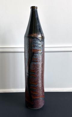 Brother Thomas Bezanson Early Tall Ceramic Vase with Unique Glaze by Brother Thomas Bezanson - 3542967