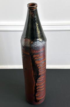 Brother Thomas Bezanson Early Tall Ceramic Vase with Unique Glaze by Brother Thomas Bezanson - 3542976