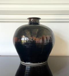 Brother Thomas Bezanson Large Ceramic Jar with Tenmoku Glaze by Brother Thomas Bezanson - 3028104