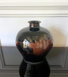 Brother Thomas Bezanson Large Ceramic Jar with Tenmoku Glaze by Brother Thomas Bezanson - 3028106