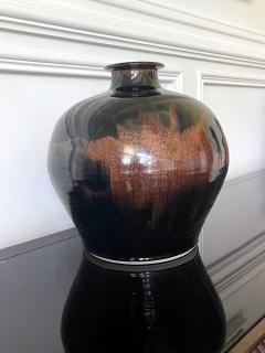 Brother Thomas Bezanson Large Ceramic Jar with Tenmoku Glaze by Brother Thomas Bezanson - 3028107