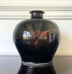 Brother Thomas Bezanson Large Ceramic Jar with Tenmoku Glaze by Brother Thomas Bezanson - 3028111