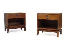 Brown Saltman Brown Saltman Walnut Nightstands - 1253623