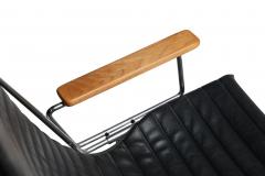 Brown Saltman Gerald McCabe for Brown Saltman Steel and Walnut Mid century Rocking Chair - 4734811