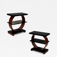 Brown Saltman Pair of Art Deco Side Tables - 3855527