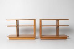 Brown Saltman Pair of Brown Saltman Three Tier Side Table - 4423668