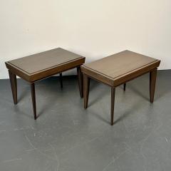 Brown Saltman Pair of Mid Century Modern Paul Frankl Labeled Brown Saltman Side End Tables - 3015101