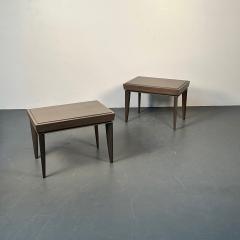 Brown Saltman Pair of Mid Century Modern Paul Frankl Labeled Brown Saltman Side End Tables - 3015102