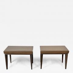 Brown Saltman Pair of Mid Century Modern Paul Frankl Labeled Brown Saltman Side End Tables - 3019378