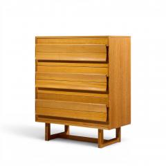 Brown Saltman Paul Laszlo for Brown Saltman Mid Century Bleached Mahogany Highboy Dresser - 4689971