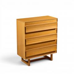 Brown Saltman Paul Laszlo for Brown Saltman Mid Century Bleached Mahogany Highboy Dresser - 4689973