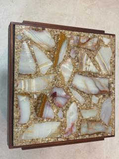 Brown Saltman UNUSUAL PAIR OF MID CENTURY SPECIMEN TOP TABLES - 2080254