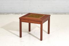 Brown Saltman by John Keal Walnut and Painted Copper Side End Table 1960 - 2904839