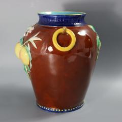 Brown Westhead Moore and Co Majolica Peaches Vase - 4373264