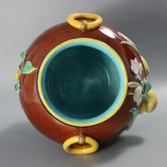 Brown Westhead Moore and Co Majolica Peaches Vase - 4373271