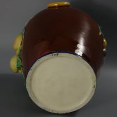 Brown Westhead Moore and Co Majolica Peaches Vase - 4373272