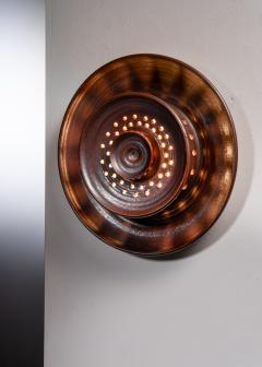 Brown ceramic wall lamp Denmark - 2719737