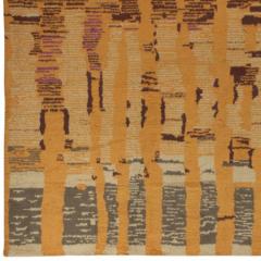 Browns and Orange Patterned Area Rug - 4197913