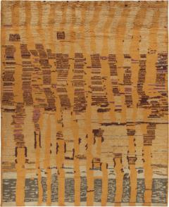 Browns and Orange Patterned Area Rug - 4247439