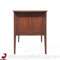 Broyhill Brasilia Mid Century Walnut and Brass Desk - 3694615