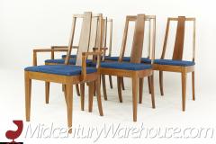 Broyhill Forward 70 Mid Century Walnut Dining Chairs Set of 6 - 2569010