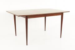 Broyhill Sculptra Mid Century Walnut Dining Table with 3 Leaves - 3691154