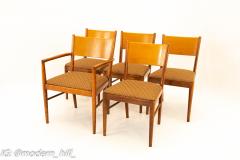 Broyhill Style Mid Century Walnut Dining Chairs Set of 5 - 1869966