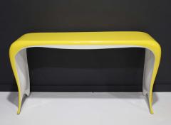 Bruce Berman Goddess Console by Bruce Berman 1985 in Yellow and White Lacquer - 2336574