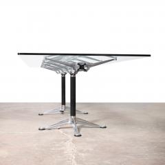 Bruce Burdick for Herman Miller Hi Tech Industrial Modern Glass Dining Table - 4603485